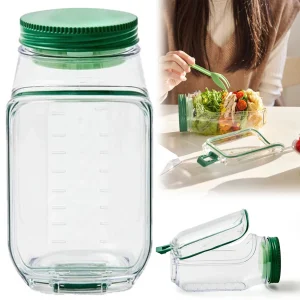 Portable Salad Container with Lid - Ideal for Work, Picnic and Travel